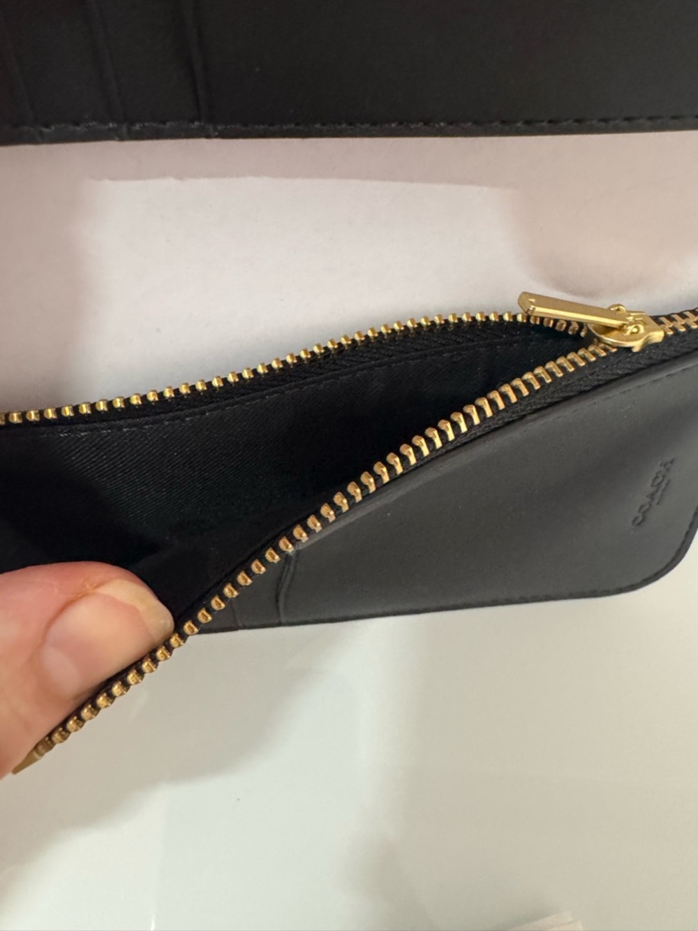 NWT COACH Tabby Wallet in Black Leather with Gold Hardware - Picture 9 of 11